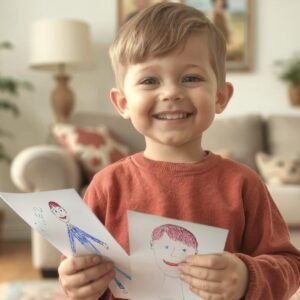 My Son Drew Pictures of a Strange Man — When I Asked Him, He Said, ‘He Comes to See Mommy When You’re at Work’