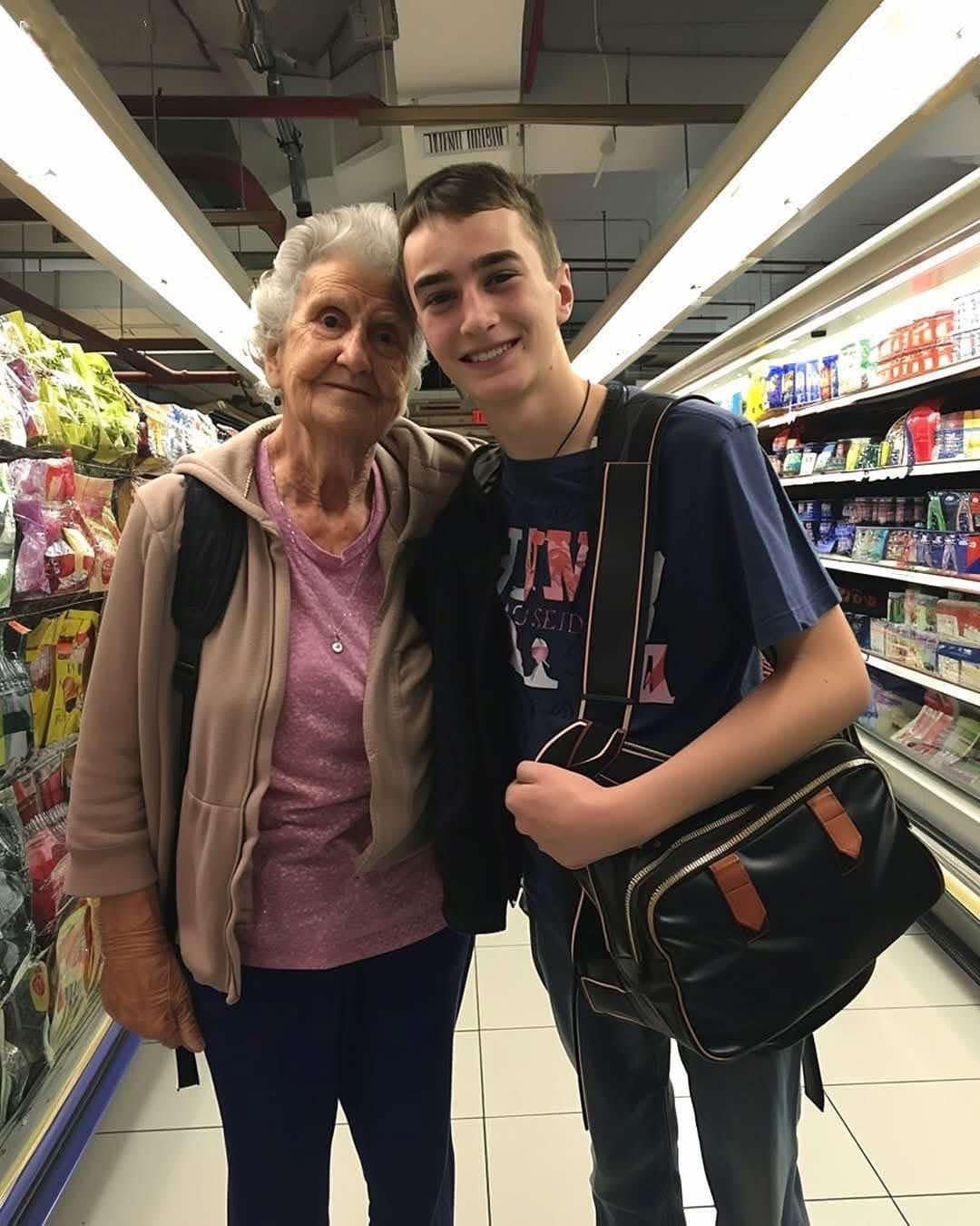 Poor Boy Pays for Old Lady’s Groceries, His Granny Gets $230k to Pay for Treatment Days Later – Story of the Day