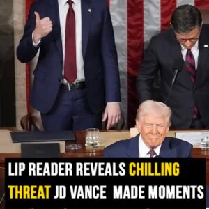 Lip reader says JD Vance made threat before Trump congress speech