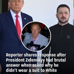 Reporter shares response after President Zelenskyy had brutal answer when asked why he didn’t wear a suit to White House