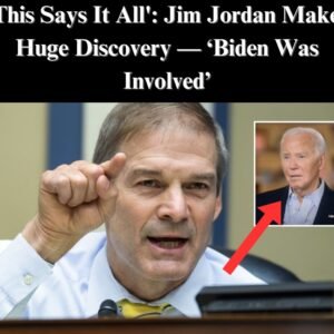 Jim Jordan Uncovers Shocking Evidence – ‘Biden Was Involved’