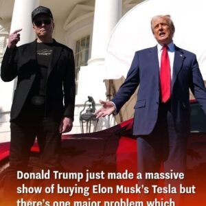 Donald Trump has staged an elaborate display by purchasing Elon Musk’s Tesla, yet one major issue remains that defies logic.